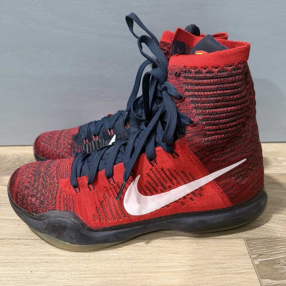 Nike Kobe 10 X Elite High American USA Red Blue Size 11 Sneakers  718763-614
